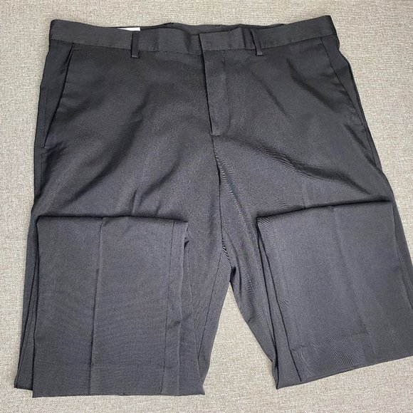 Perry Ellis Portfolio Dress Pants Men's 38 x 32 Slim Fit Black Business Office - Picture 3 of 14